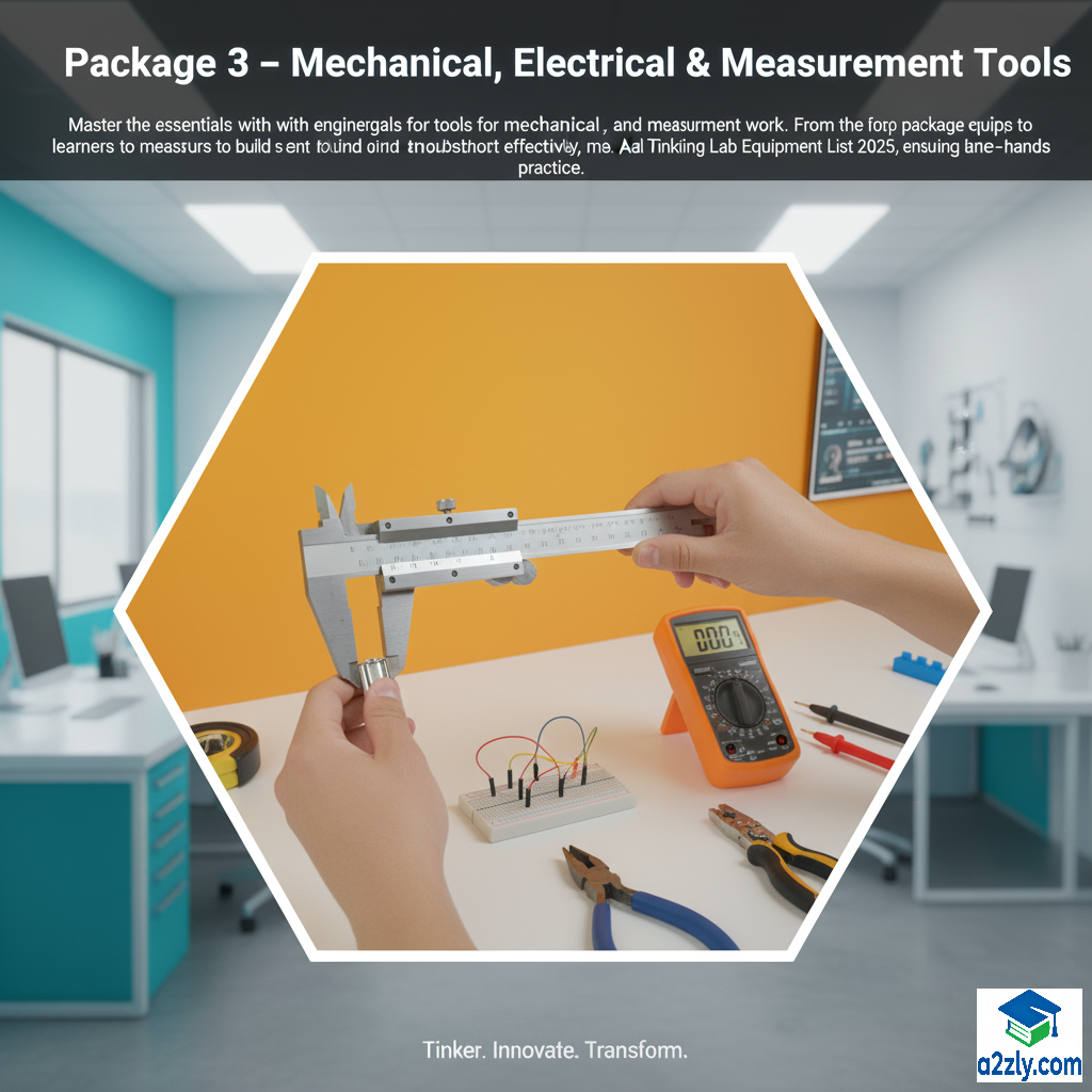 Mechanical and measurement tools in Atal Tinkering Lab Equipment List 2025