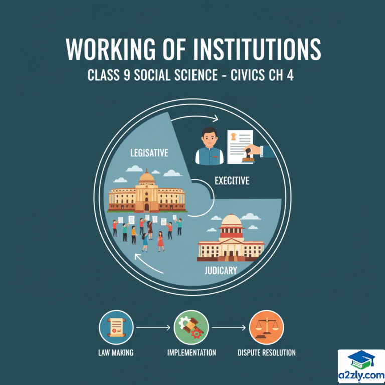 Working of Institutions Class 9