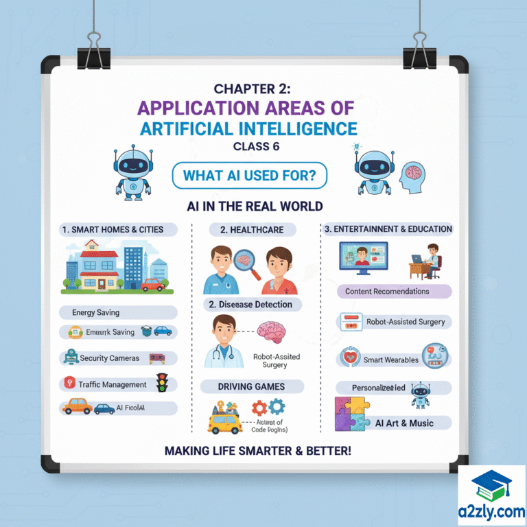 Application Areas of Artificial Intelligence Class 6