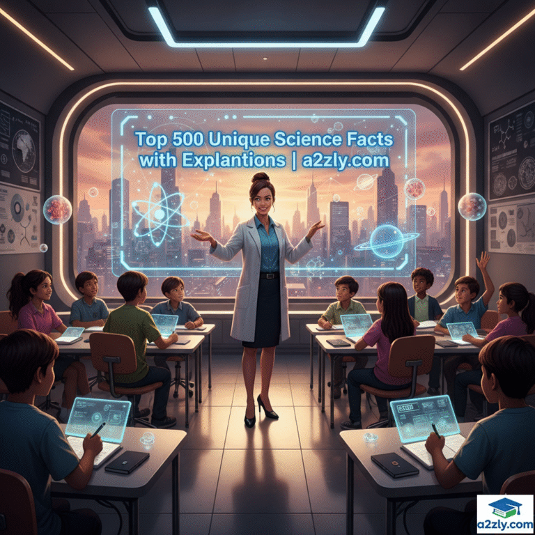 TOP 500 UNIQUE SCIENCE FACTS WITH EXPLANATIONS